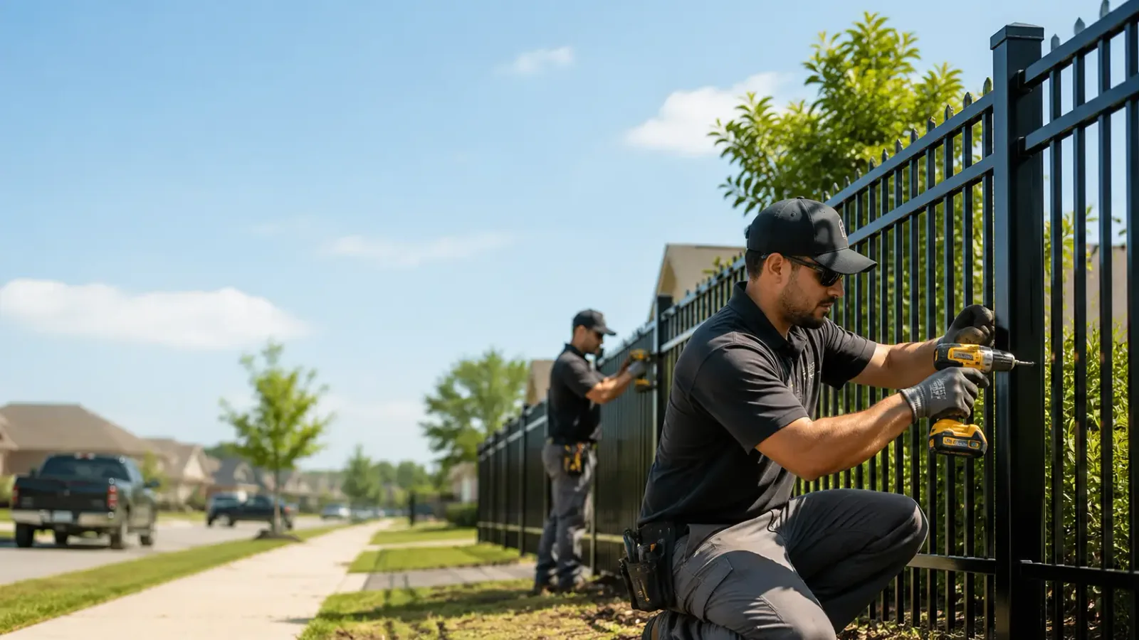 Metal Fence Installation in Manchester, NH
